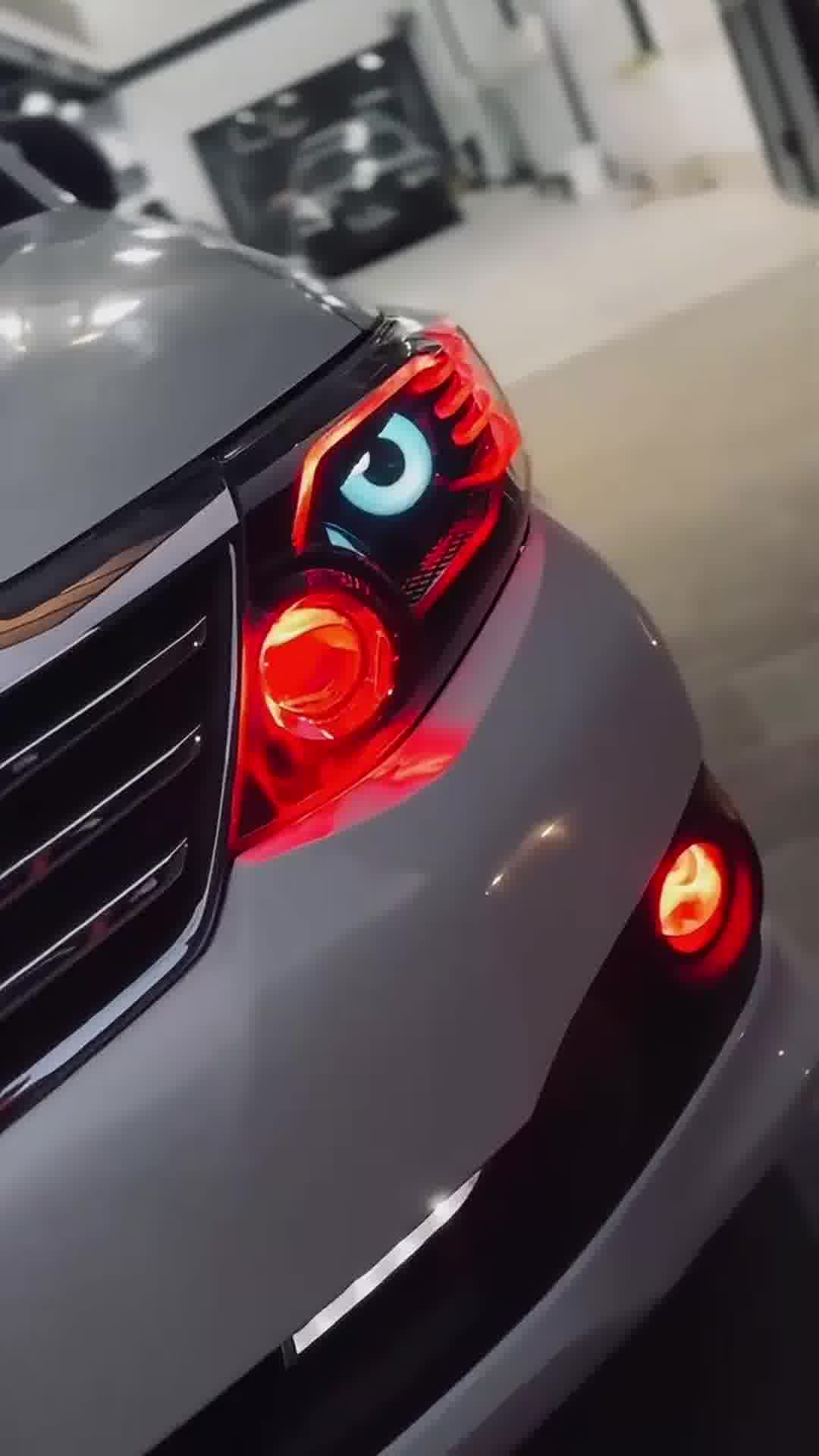 [Exclusive Creation] Dynamic LED big eye lights can be installed on th 广告素材