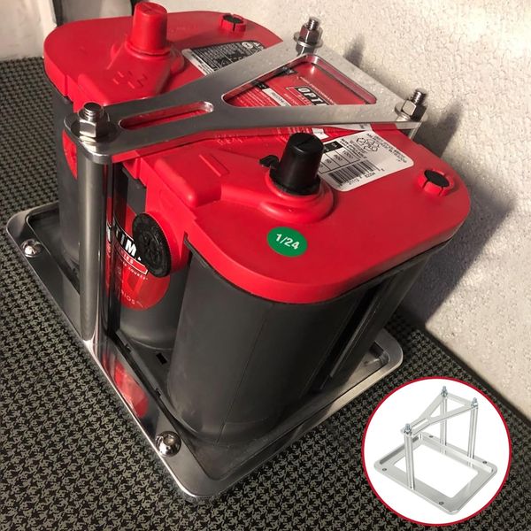 Universal Billet Battery Tray Hold Down Trunk Relocation Box for Optim – Gstpautoparts 广告素材