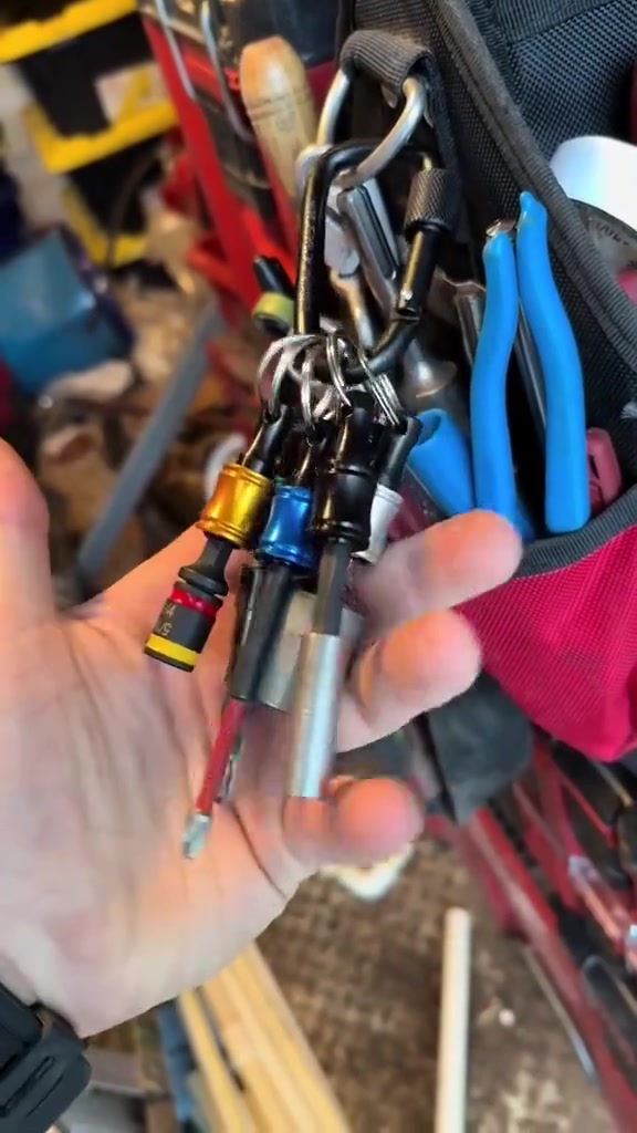 Portable drill bit holder