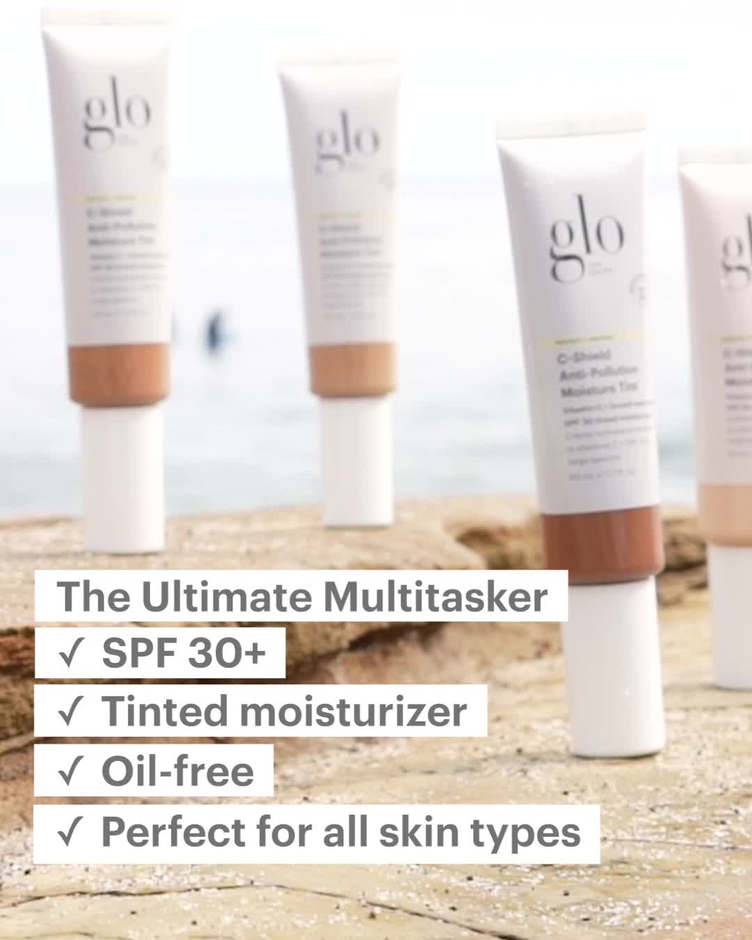 C-Shield Anti-Pollution Moisture Tint SPF 30+ | Glo Skin Beauty 广告素材