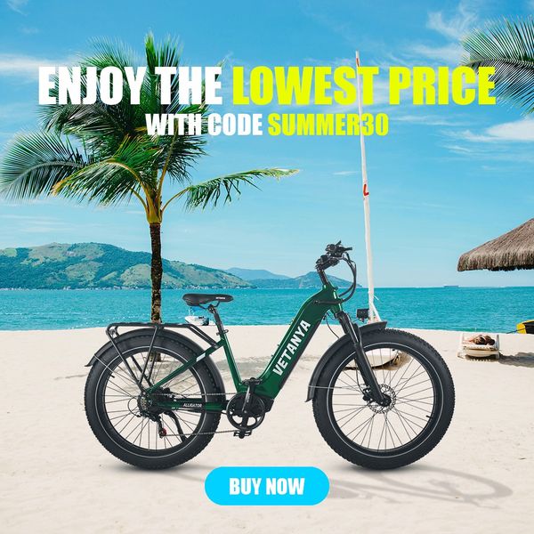 Alligator Step-thru| Electric Off Road Bike| Fat Tire |Electric Vetanya EBikes
