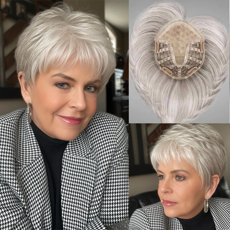 Cover Thinning Crown with this Magic Hair Topper, Super Natural 广告素材