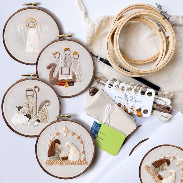 Last Day 49% OFF - Nativity Scene Embroidery Kit ad creative