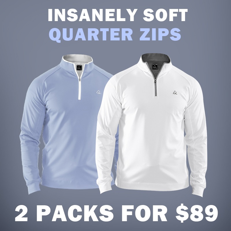Performance Quarter Zip Pullover 2-Pack - Deolax ad creative