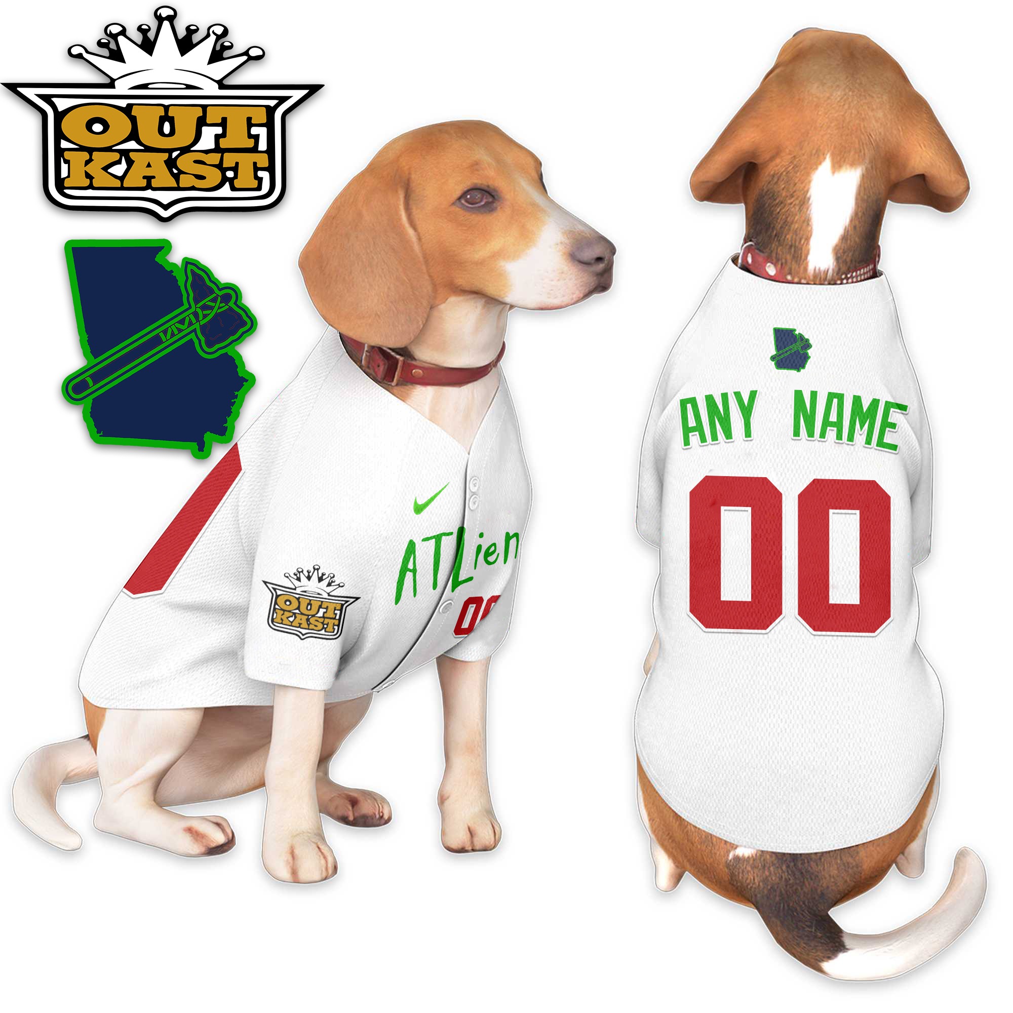 Braves Atliens Pet Coat - Gifts for Pet Lovers ad creative