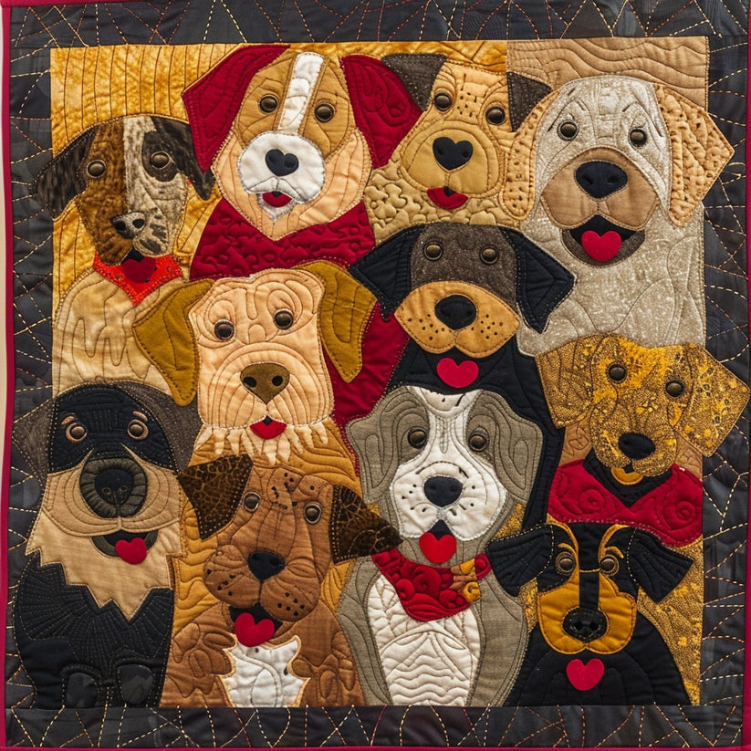 Dogs TAI280224127 Quilt Blanket 广告素材