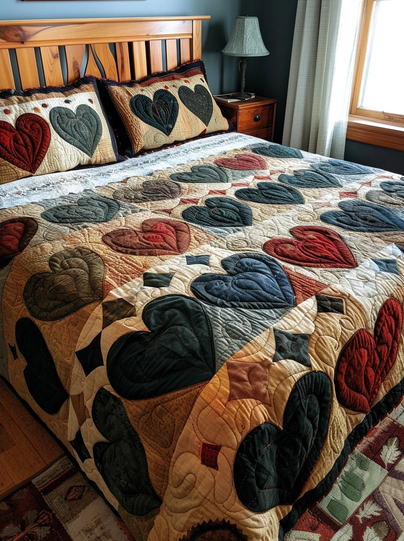 Heart TAI020324130 Quilt Blanket 广告素材