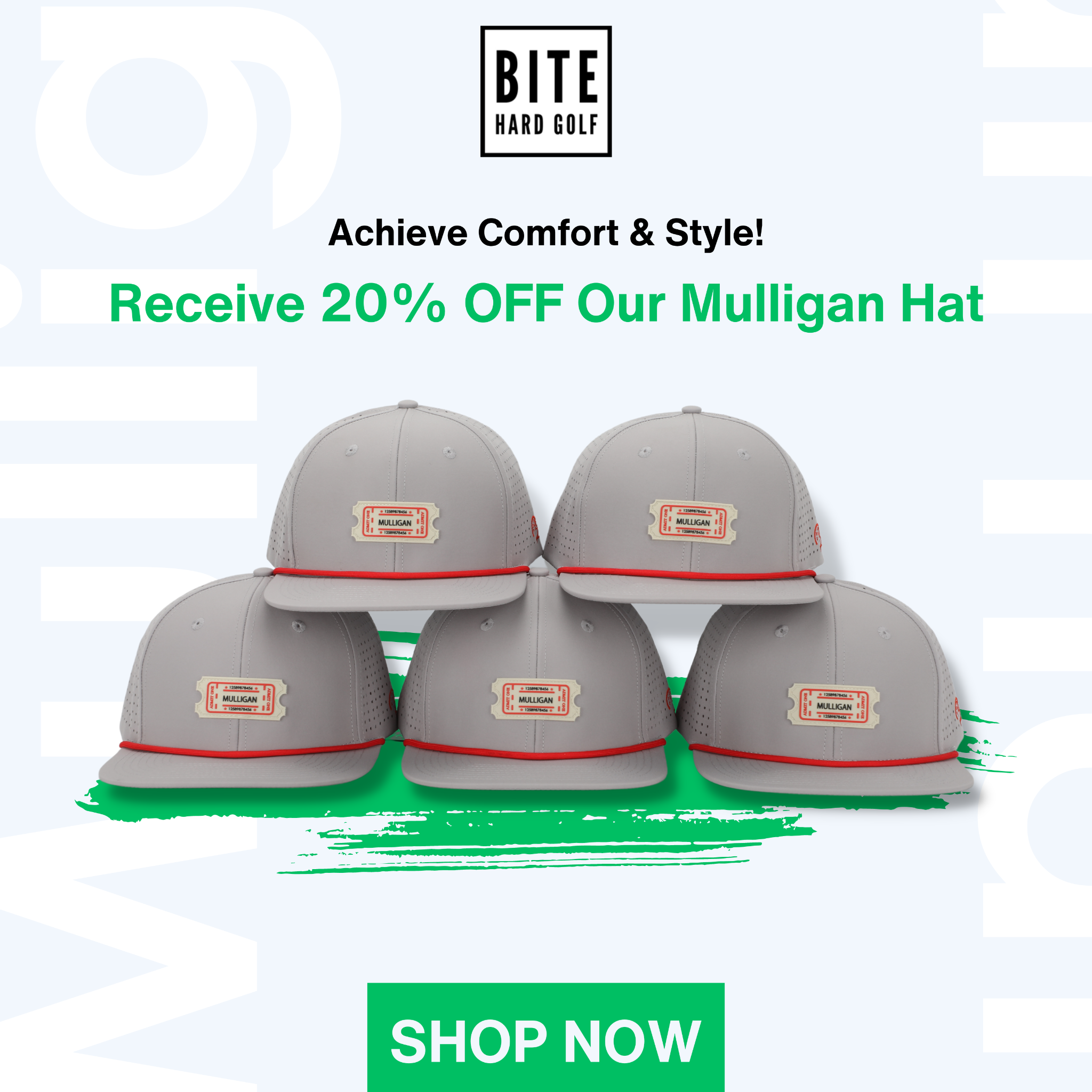 Golf Hats Get it now - Bite Hard – Bite Hard x Eynstyn Athletics 广告素材