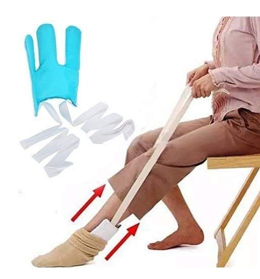 Sock threader: No need to bend over to assist in wearing socks 广告素材