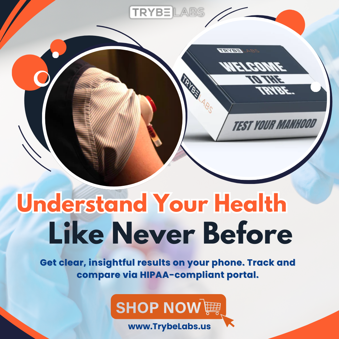Ultimate Blood Test Testosterone Cholesterol PSA Cardiac Markers – Trybe Labs 广告素材