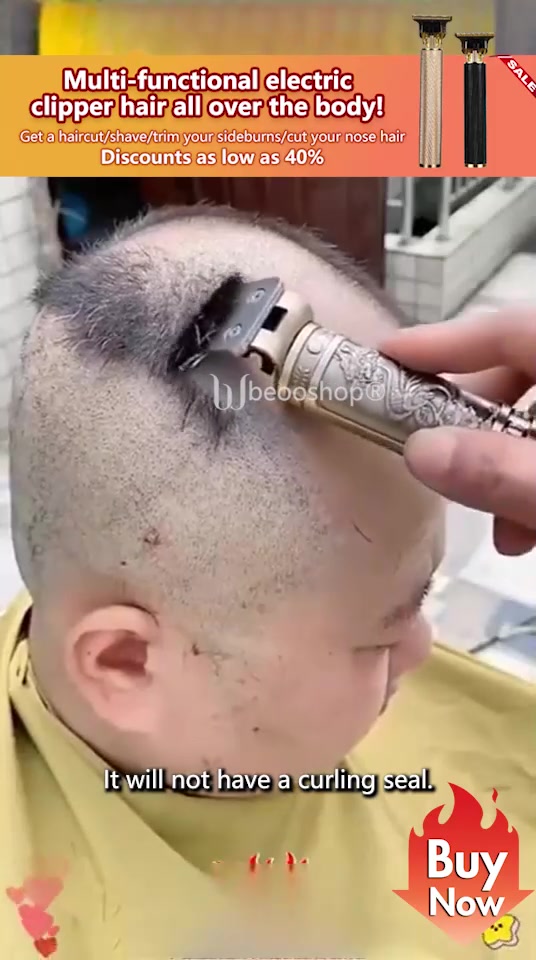 Cordless Zero Gapped Trimmer Hair clipper 广告素材
