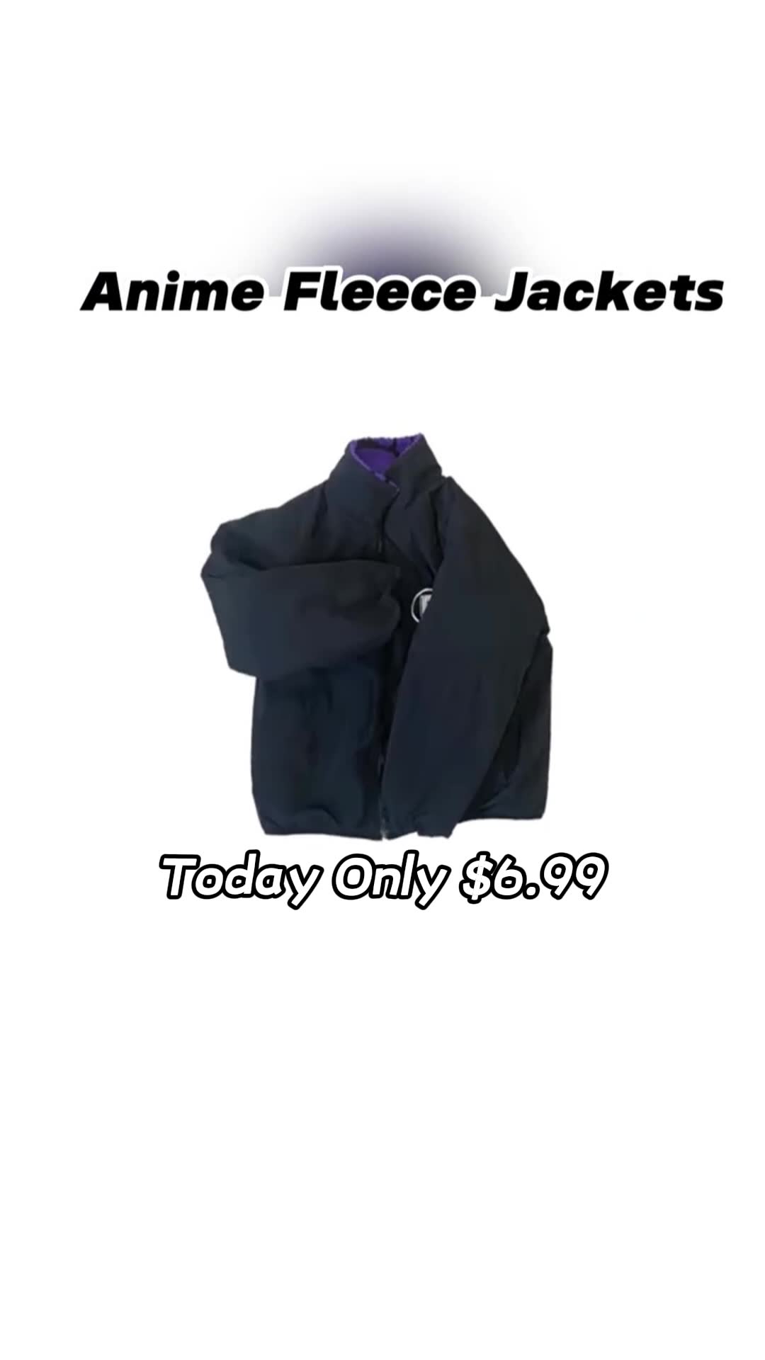 Anime fleece clothing – chintous 广告素材