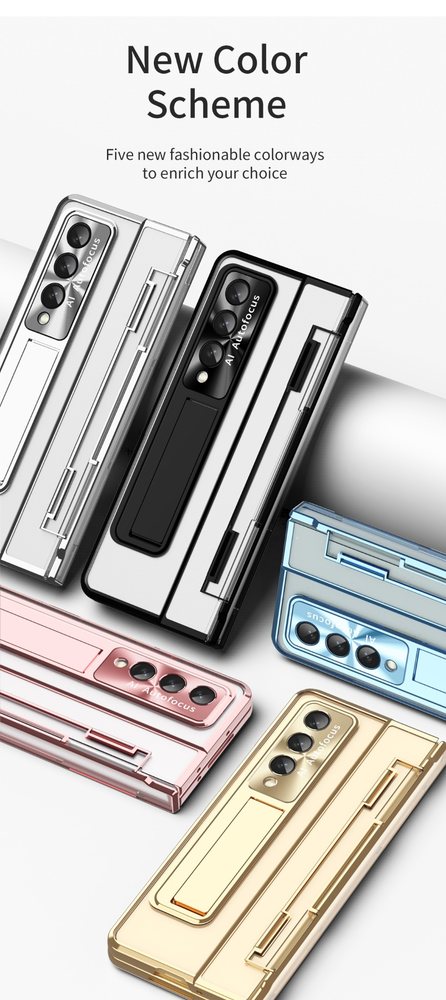 Enhanced Version of Armor Hinge Folding Shell Case For Samsung Galaxy Z Fold5 Fold4 Fold3 广告素材