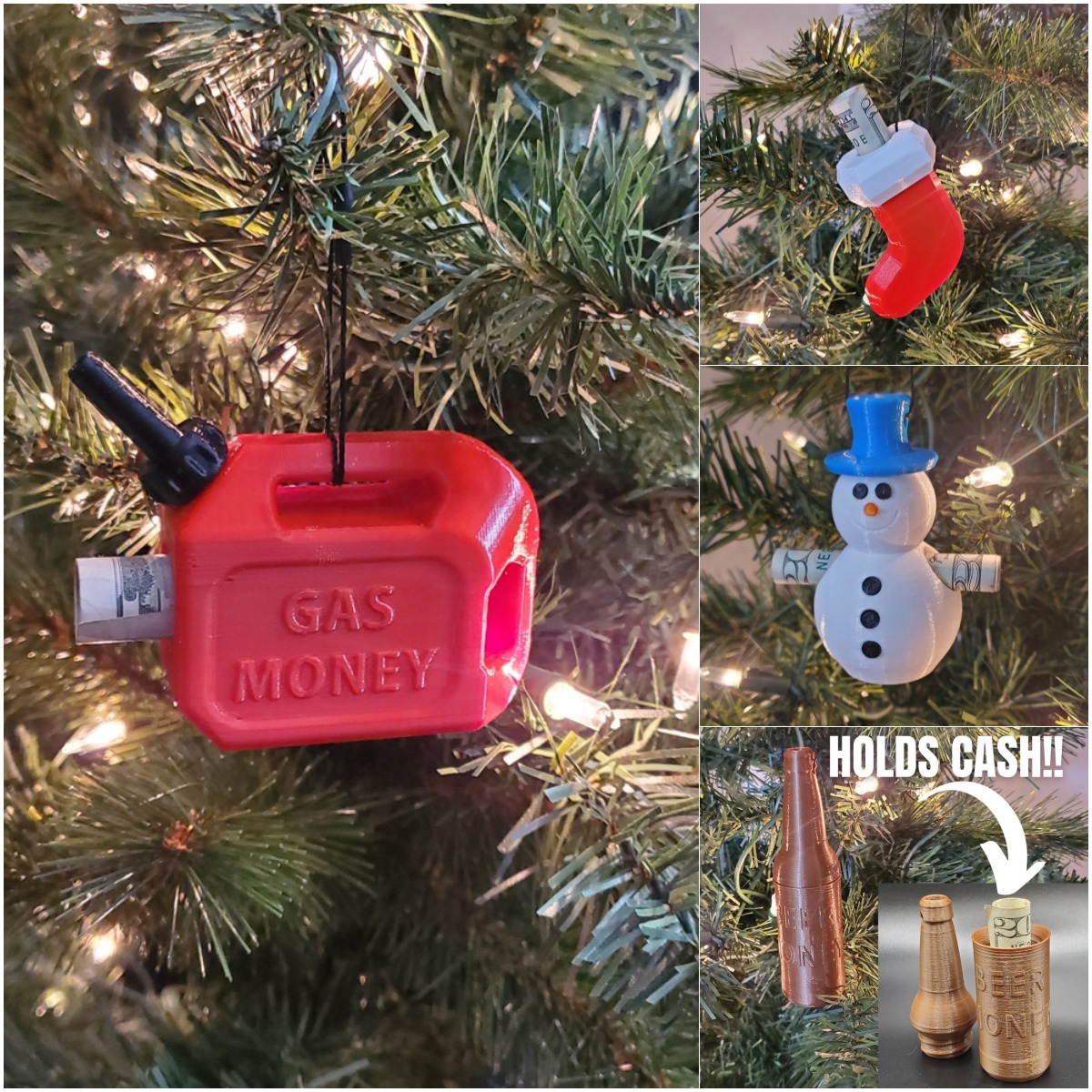 ⛄Funny Christmas Money Ornament 广告素材