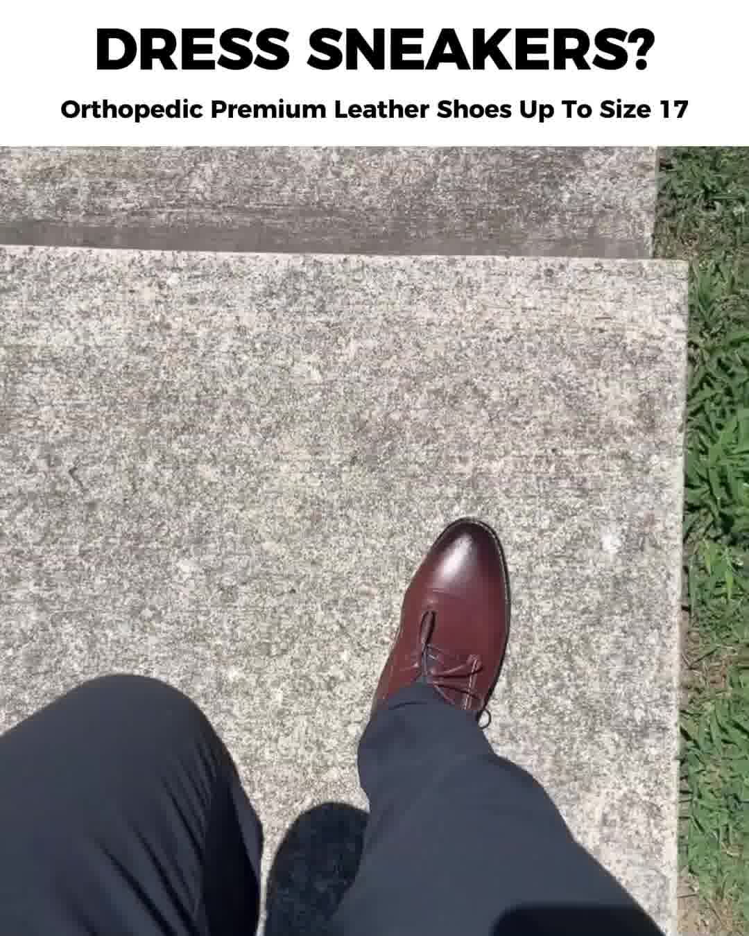 Oxford Lisse Orthopedic Dress Shoe 广告素材