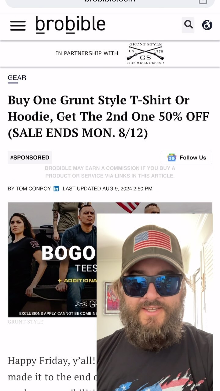 BOGO 50% Select Items – Grunt Style, LLC 广告素材
