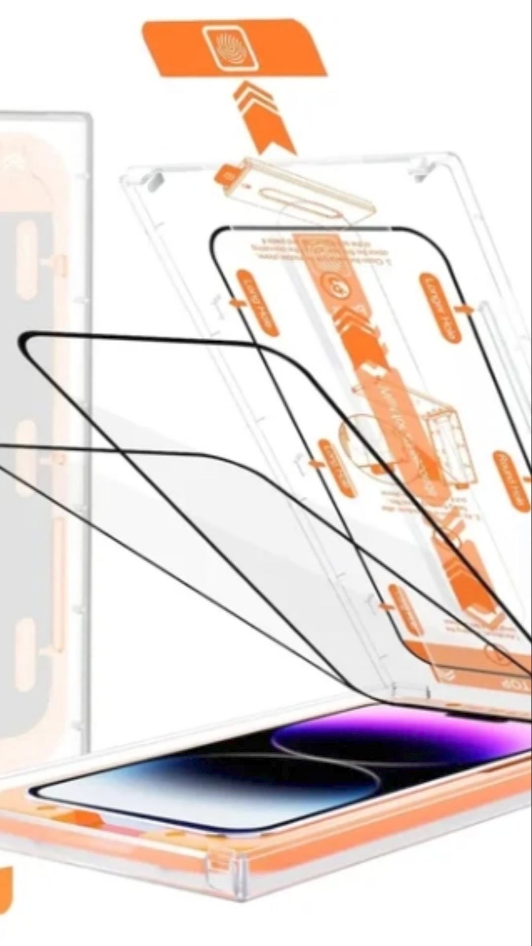 📱2024 New Auto-align Screen Protector Box For IPhone -Dust Free Without Bubbles 广告素材