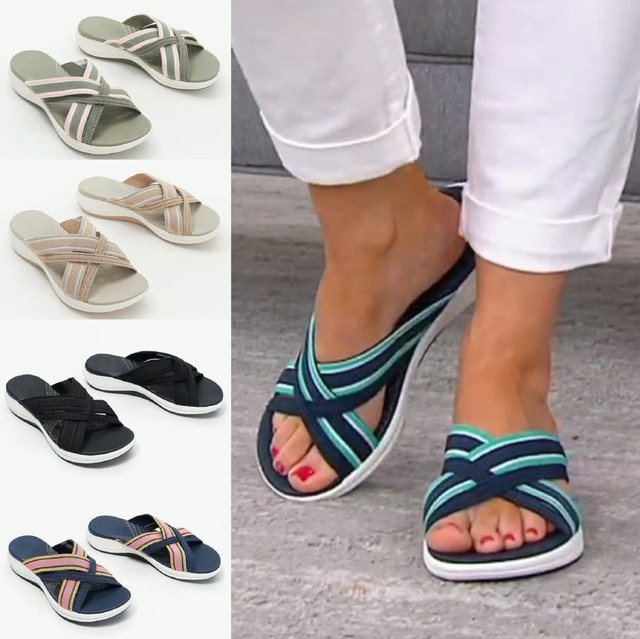 💖2023 The latest version Save 49%💖Casual Women Breathable Comfy Slippers (wide fit, uk2.5-7) 广告素材