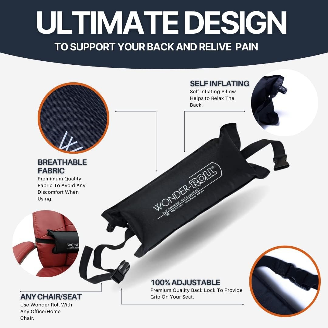 Wonder-Roll Inflating Lumbar Support Pillow 广告素材