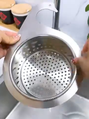 Stainless Steel Swan Sink Strainer Basket 广告素材