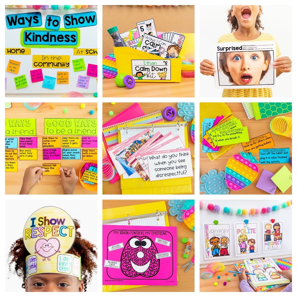 Social Emotional Learning Activities, Social Skills, Kindness SEL Curriculum K-2 广告素材