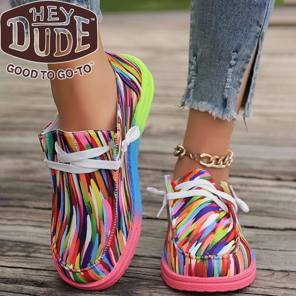 🔥LAST DAY 70% OFF - Women's Casual Comfy Lightweight Abstract Color Canvas Shoes ad creative