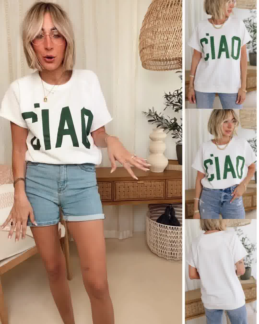 RESTOCKED- Ciao French Terry Graphic Tee (S-3XL) 广告素材