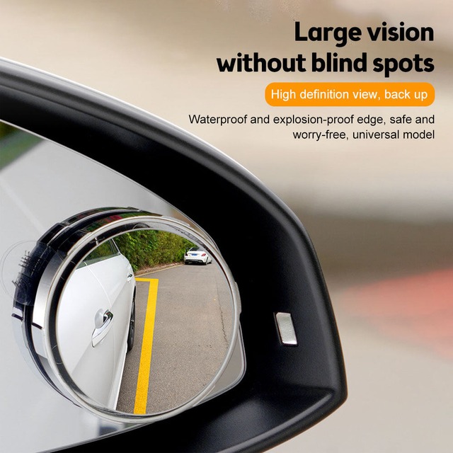 Suction Cup Car Convex Blind Spot Mirror (1 Set / 2 Pcs) 广告素材
