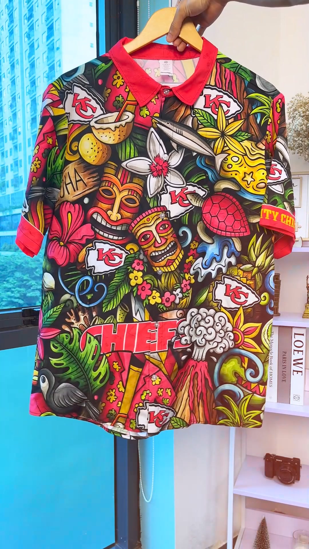 Kansas City Chiefs Custom Flower Hawaii Shirt And Tshirt For Fans, Summer Football Shirts NA49896 广告素材