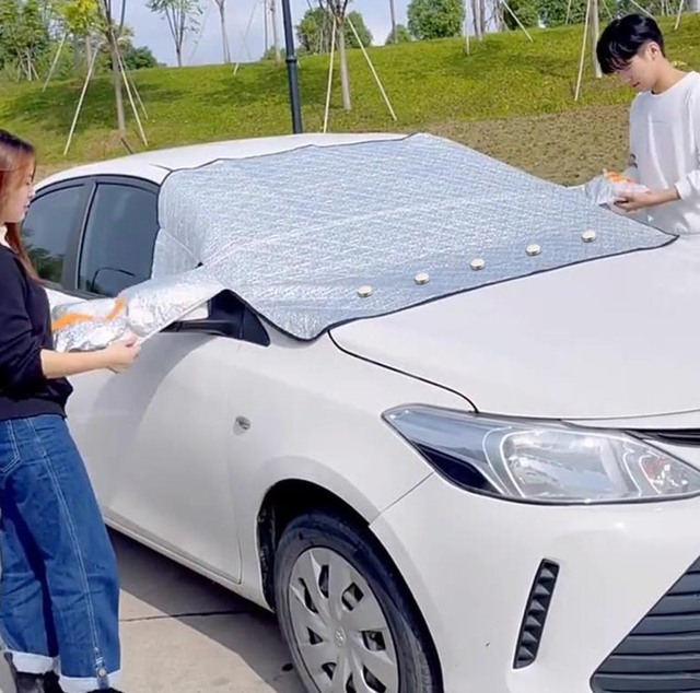 Magnetic Car Anti-snow Cover ad creative