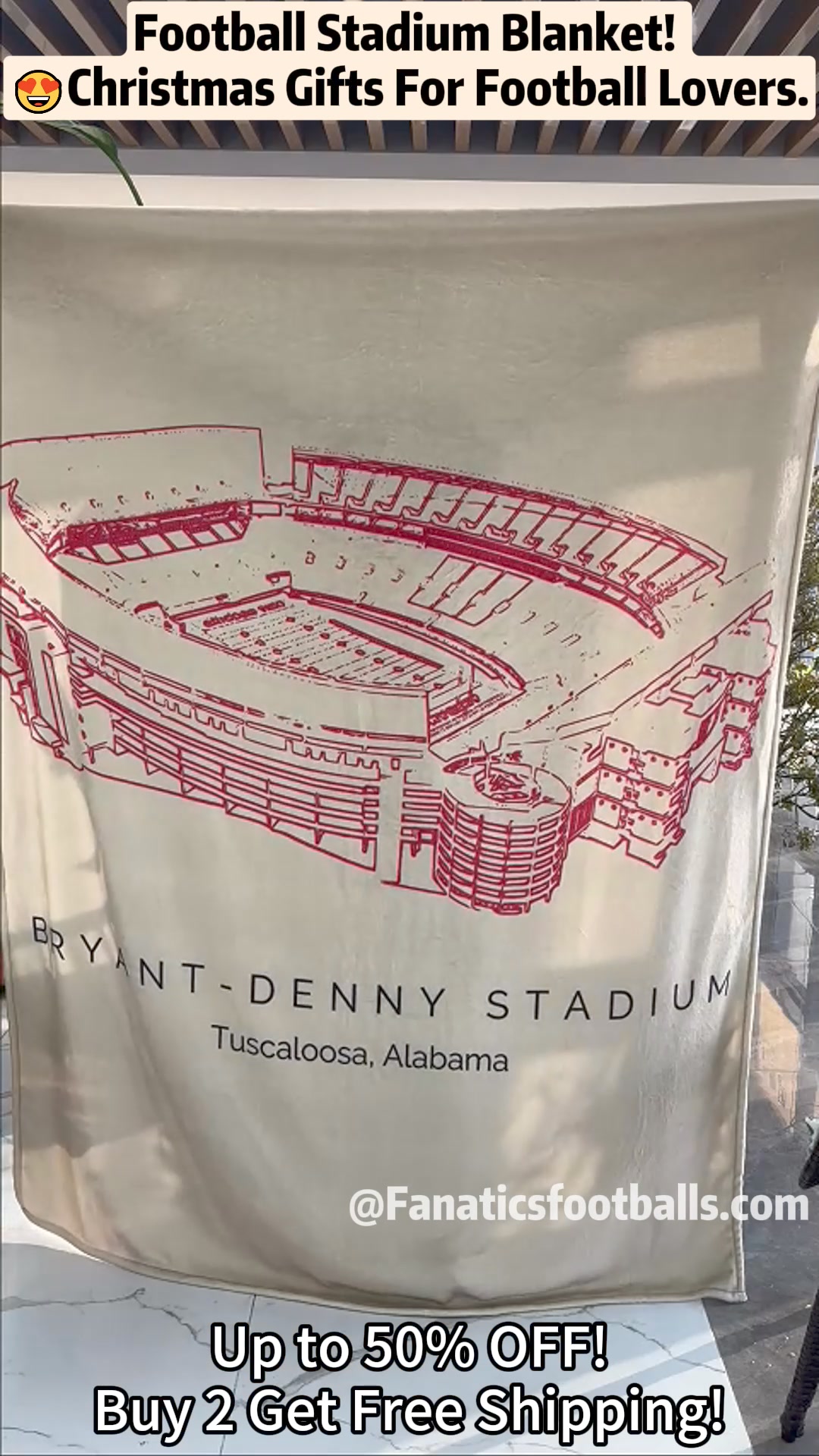 Football Stadium Blanket – FanaticsFootballs ad creative