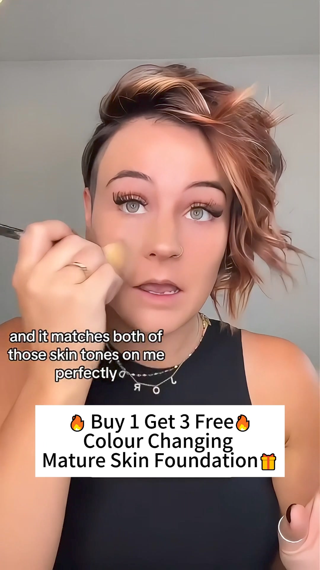🔥Last Day Buy 1 Get 3 Free🔥Colour Changing Mature Skin Foundation（🎁There are free gifts today！） 广告素材