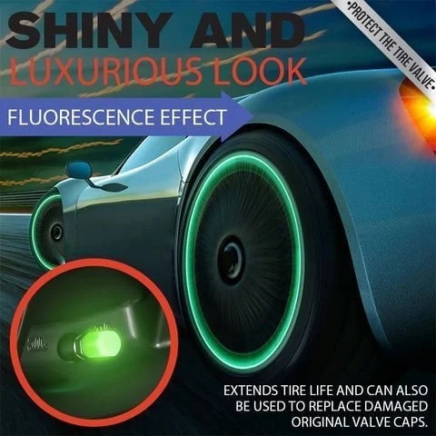 FLUORESCENT TIRE VALVE CAPS ad creative