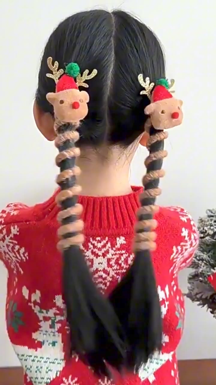 🎄🔔 Christmas Telephone Wire Hair Bands 广告素材