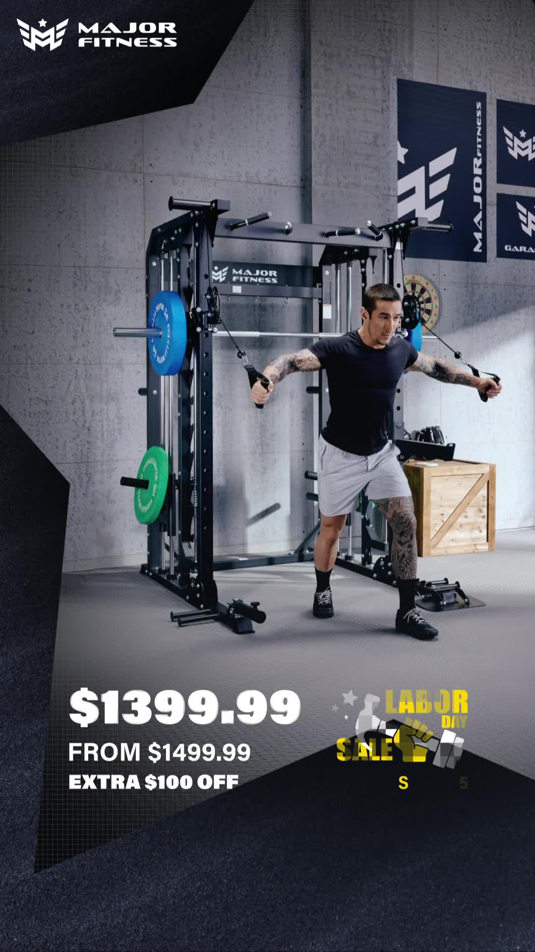 Home Gym Equipment Deals - Major Fitness 广告素材