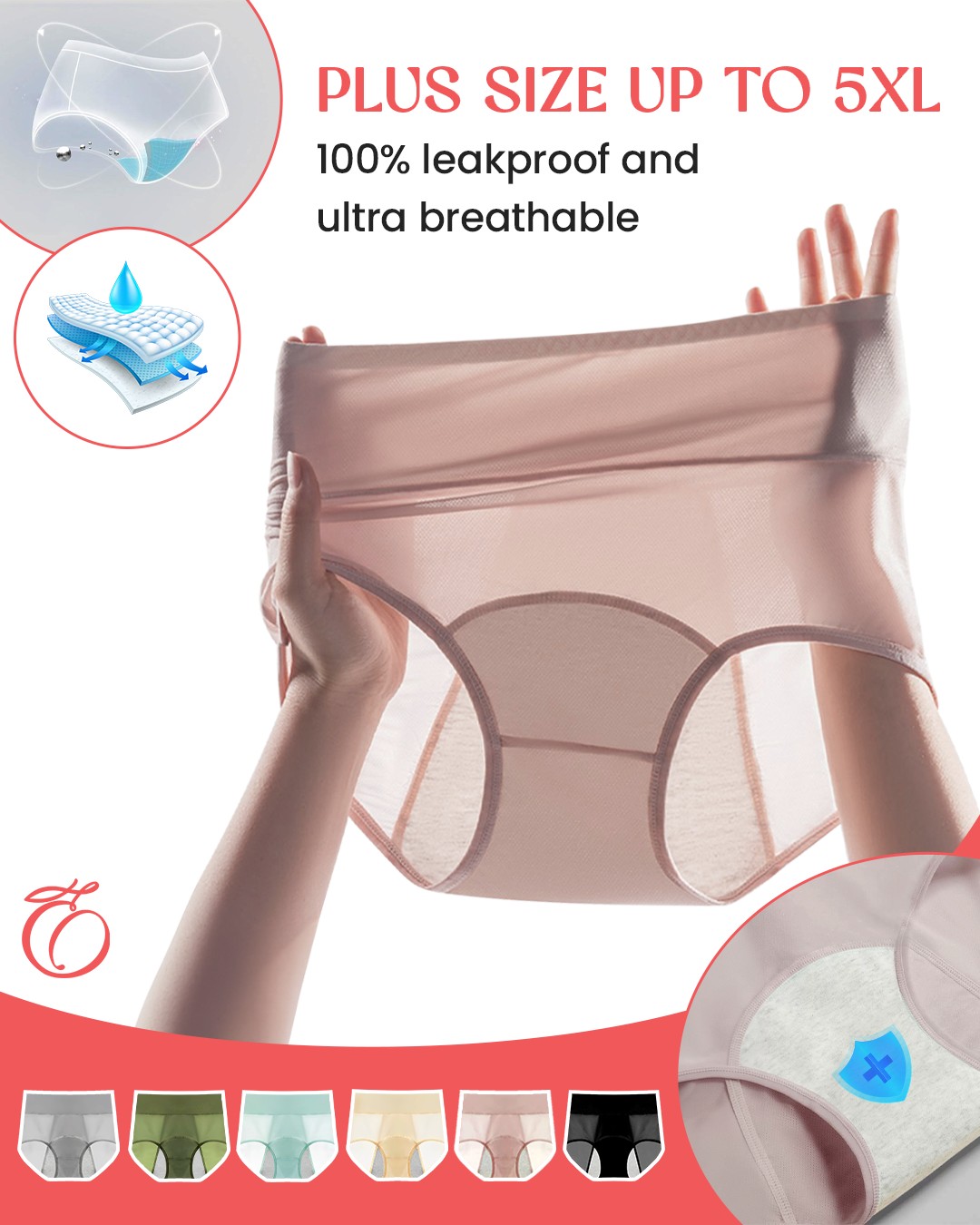 InviPeach - Invisible High Waist Leakproof Panties ad creative