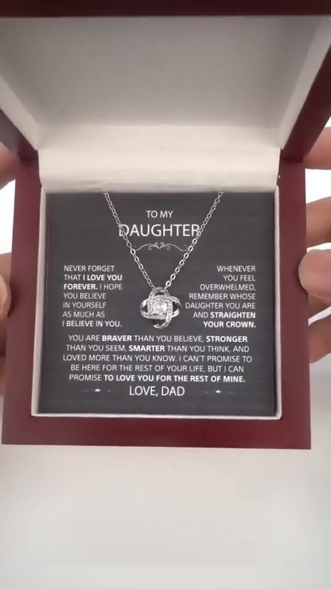 To My Daughter | Necklace with Love Knot 广告素材