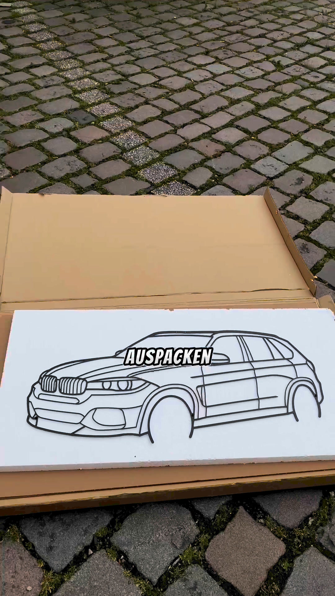 Sonderanfertigung - Dein Auto als Silhouette ad creative