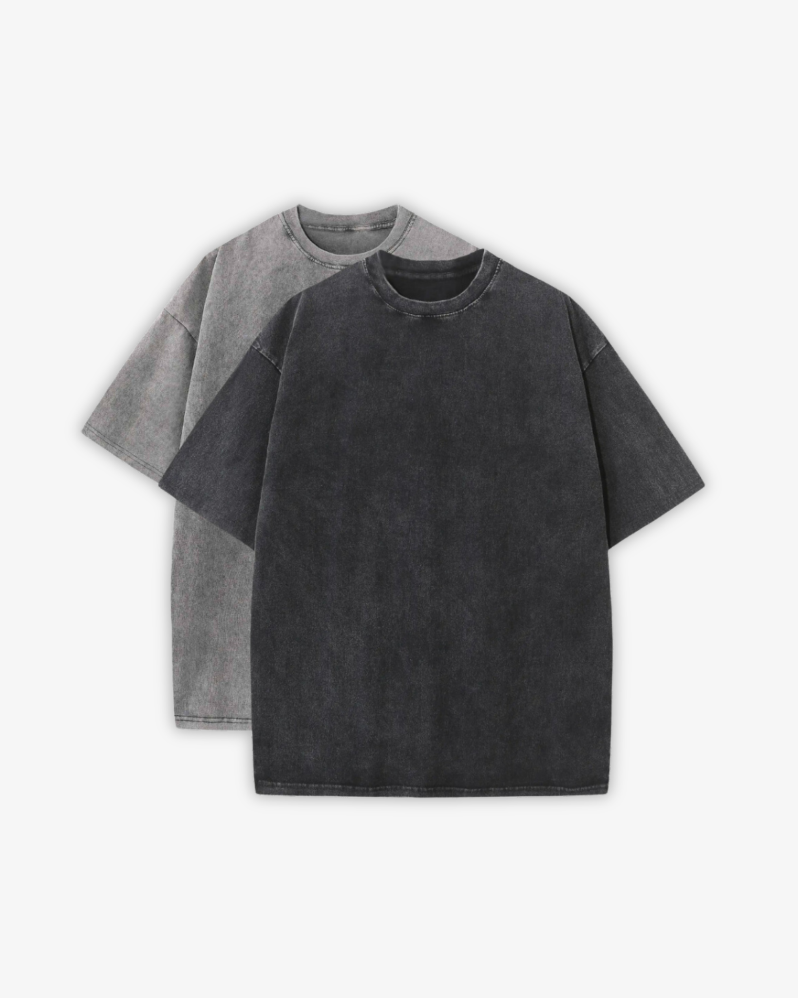 230GSM WASHED T-SHIRTS 2-PACK 广告素材