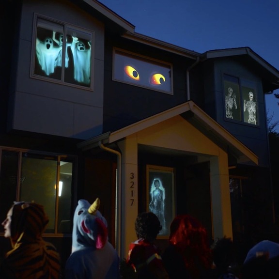 Halloween Holographic Projection 广告素材