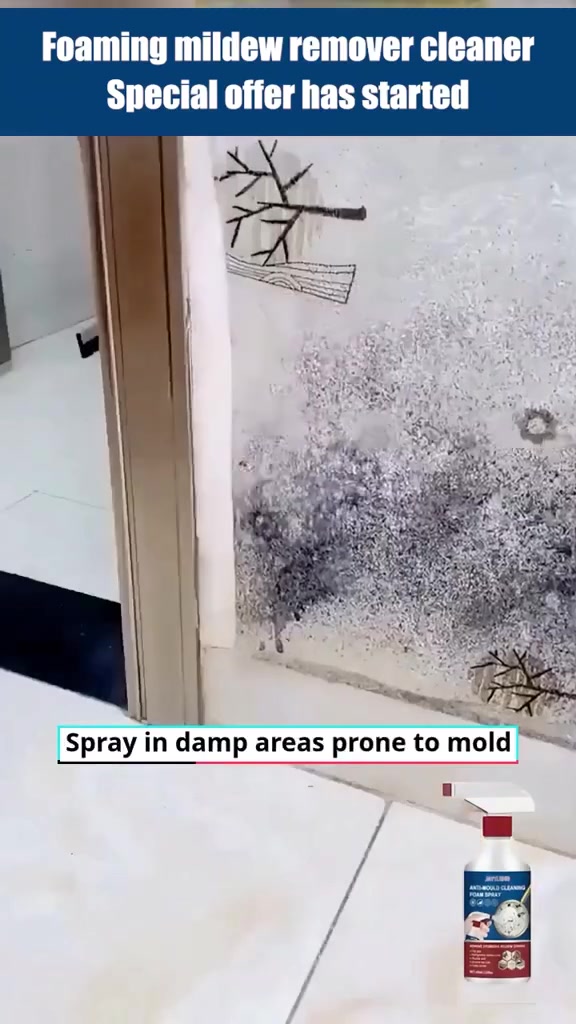 Mildew Cleaner Foam 广告素材