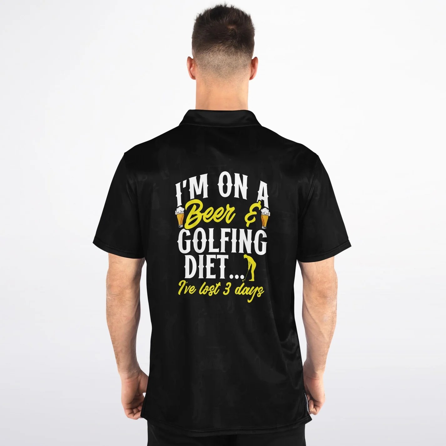 I'm On A Beer & Golfing Diet Polo Shirt - AOP ad creative