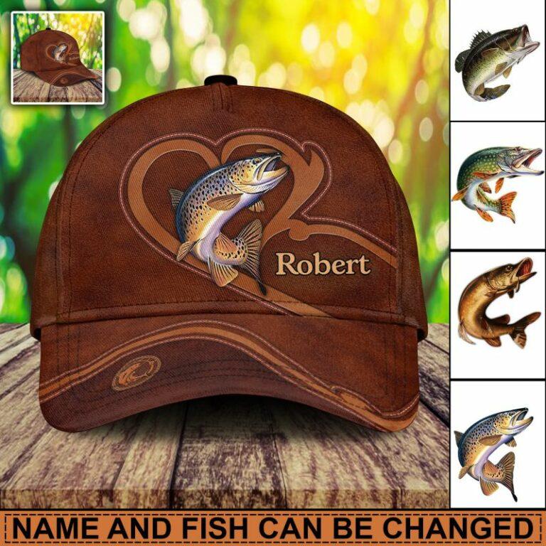 I Love Fishing Personalized Classic Cap - Kalliegear ad creative