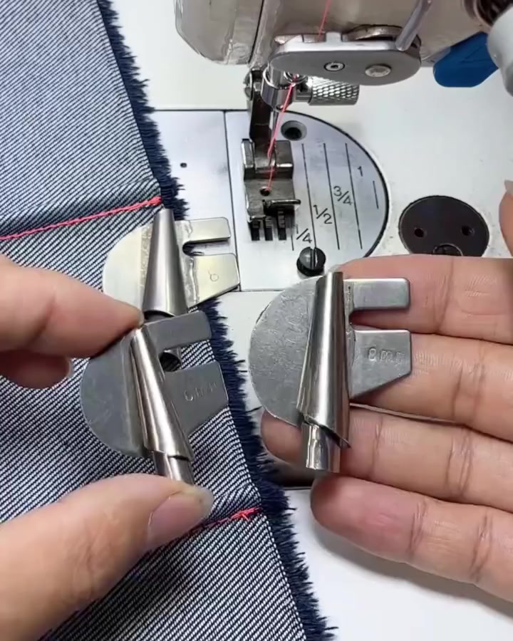 Sewing Rolled Hemmer Foot 广告素材