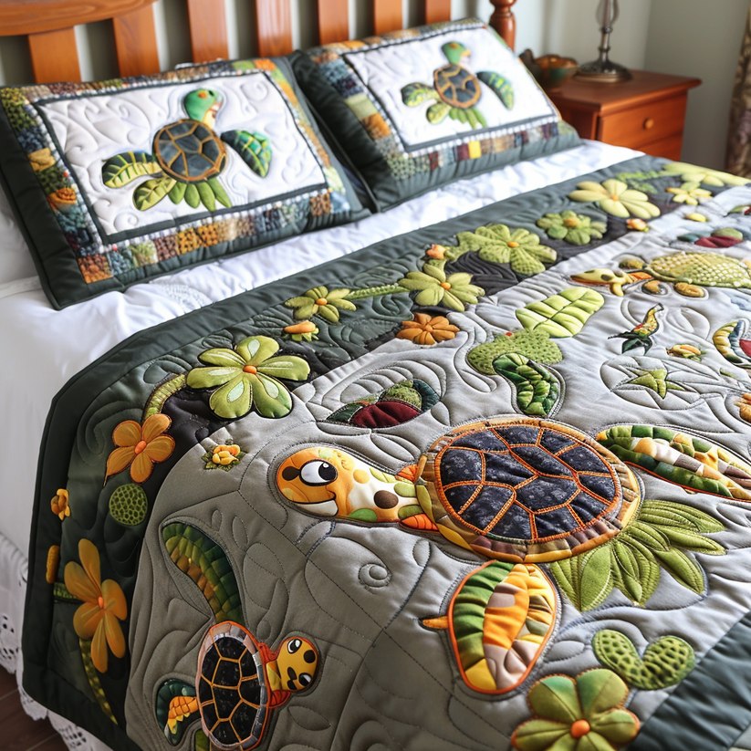 Turtle TAI170724074 Quilt Bedding Set 广告素材
