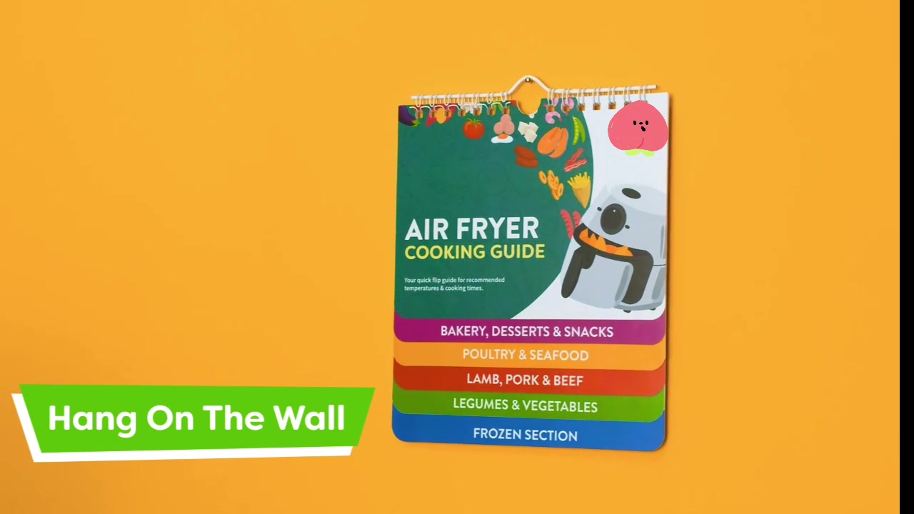 Master Air Frying with our Air Fryer Cheat Sheet Magnets - Your Ultimate Cooking Guide! 广告素材
