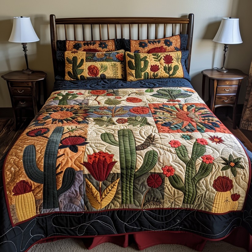 Cactus TAI040624090 Quilt Bedding Set 广告素材