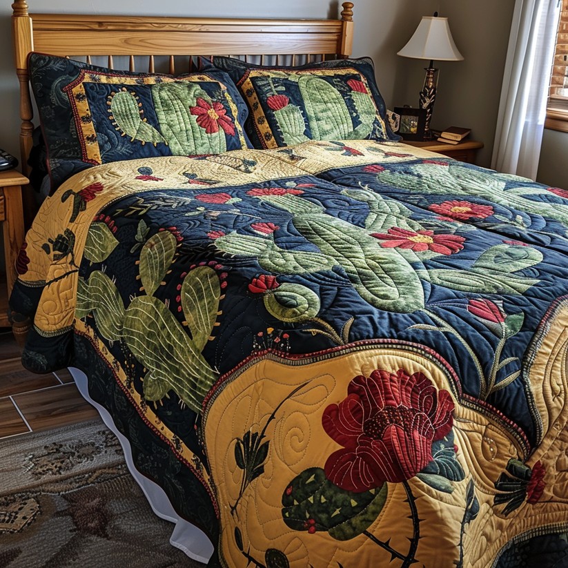 Cactus TAI040624088 Quilt Bedding Set 广告素材