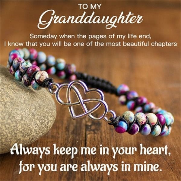 🔥49% Off🔥🔥🎄-For Granddaughter - For You Are Always In Mine Beads Bracelet 广告素材