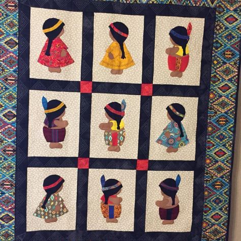 Native Sunbonnet Sue CLA261223004 Quilt Blanket 广告素材
